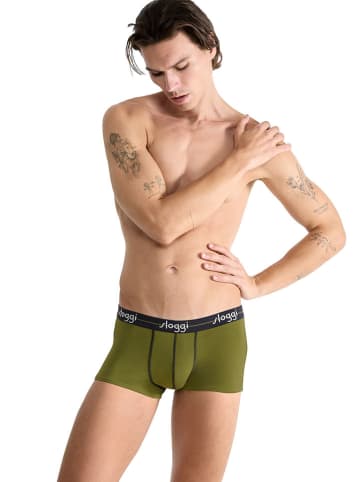 Sloggi 2-delige set: boxershorts groen/grijs