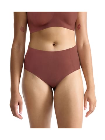 Sloggi Figi high waist "Zero Feel" w kolorze brązowym