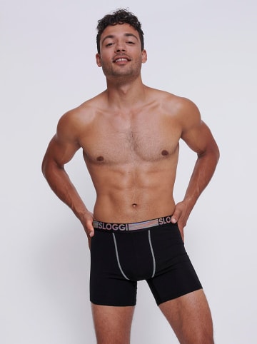 Sloggi 2er-Set: Boxershorts in Schwarz