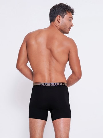 Sloggi 2er-Set: Boxershorts in Schwarz