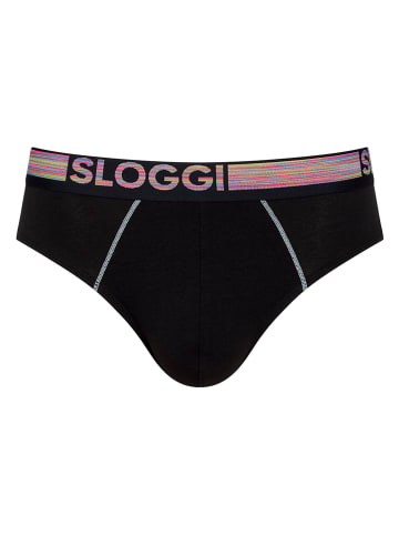 Sloggi 2-delige set: boxershorts blauw/zwart