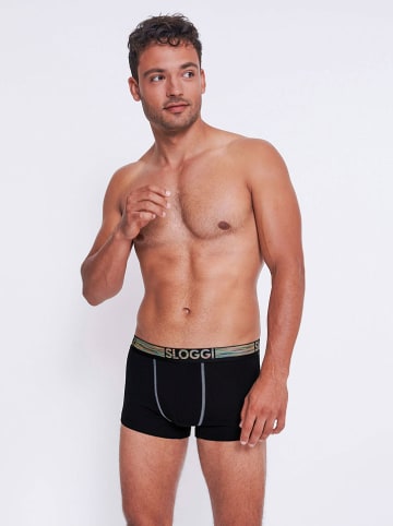 Sloggi 2er-Set: Boxershorts in Schwarz