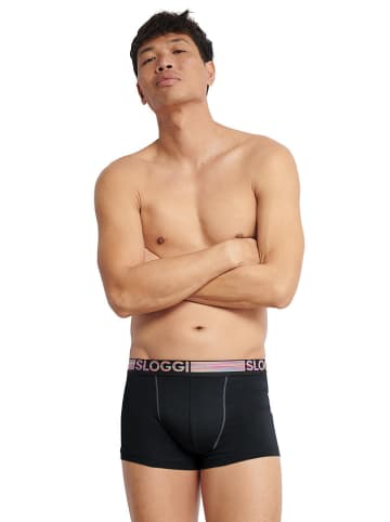 Sloggi 2er-Set: Boxershorts in Dunkelblau/ Blau