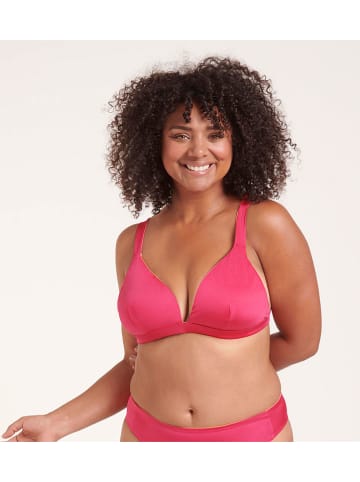 Sloggi Dwustronny biustonosz bikini w kolorze różowo-żółtym