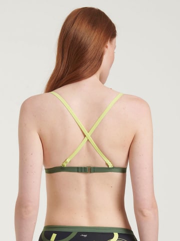 Sloggi Bikini-Oberteil in Schwarz/ Gelb