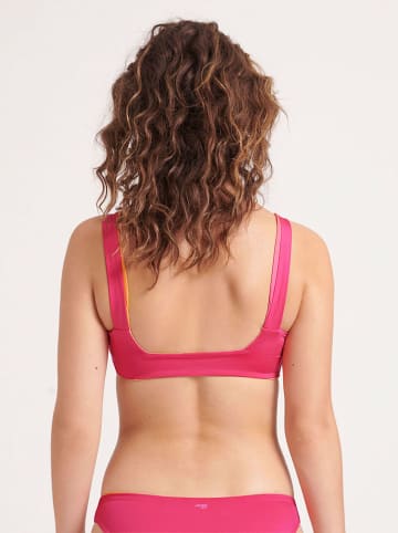 Sloggi Omkeerbare bikinitop roze/geel