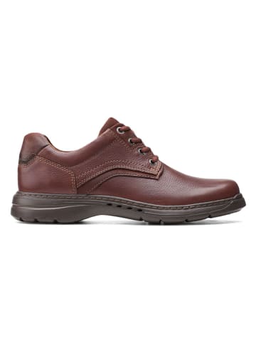 Clarks Skórzane trzewiki "Brawley Pace" w kolorze brązowym