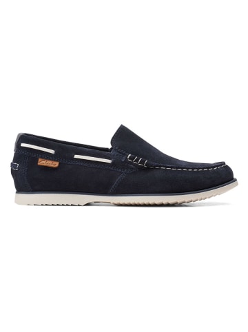 Clarks Leder-Mokassins "Noonan" in Dunkelblau