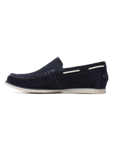 Clarks Leder-Mokassins "Noonan" in Dunkelblau