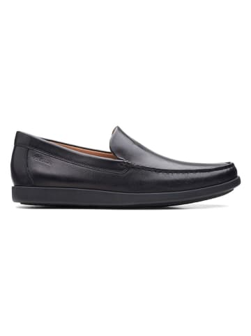Clarks Skórzane mokasyny "Ferius Creek" w kolorze czarnym