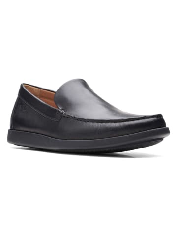Clarks Leder-Mokassins "Ferius Creek" in Schwarz