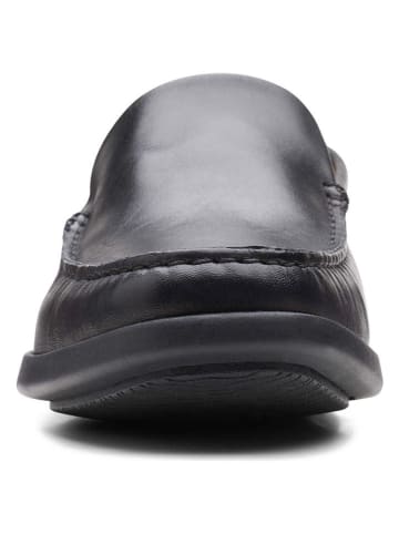 Clarks Leder-Mokassins "Ferius Creek" in Schwarz