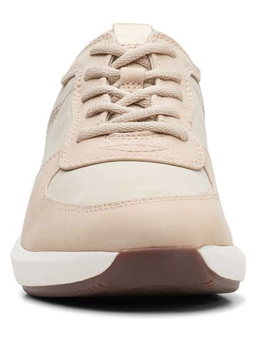 Clarks Leder-Sneakers "Comb Un Rio" in Beige