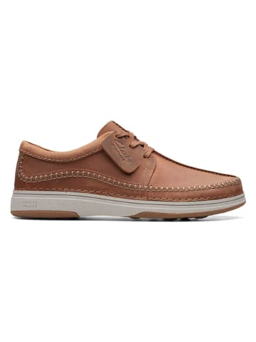 Clarks Leder-Mokassins "Nature 5" in Hellbraun