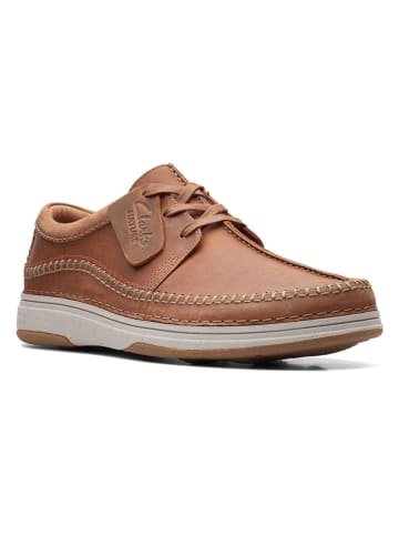 Clarks Leder-Mokassins "Nature 5" in Hellbraun