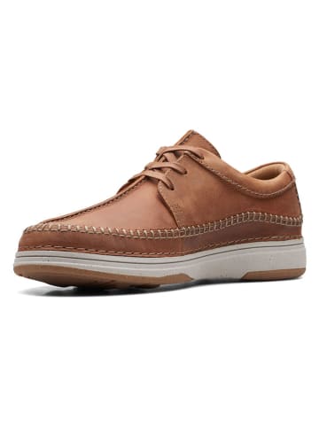 Clarks Leder-Mokassins "Nature 5" in Hellbraun