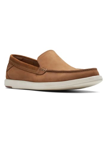 Clarks Leren mocassins "Bratton" lichtbruin