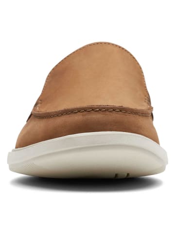 Clarks Leren mocassins "Bratton" lichtbruin