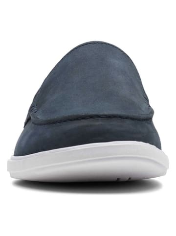 Clarks Leder-Mokassis "Bratton" in Dunkelblau