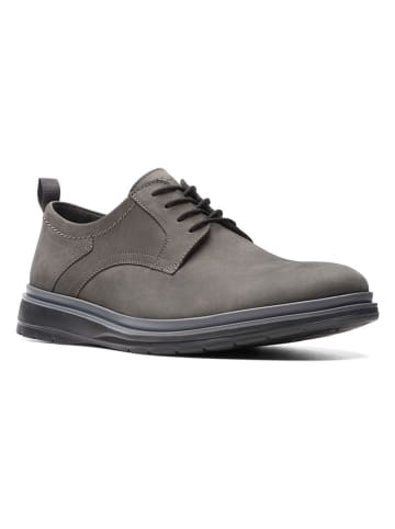 Clarks Leder-Schnürschuhe "Chantry" in Grau