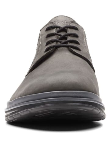 Clarks Leder-Schnürschuhe "Chantry" in Grau