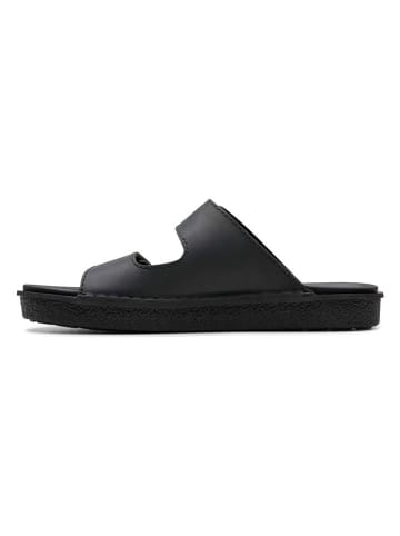 Clarks Leder-Pantoletten "Litton" in Schwarz