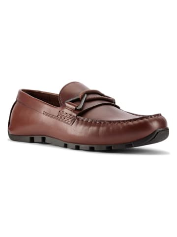 Clarks Leder-Mokassins "Lea Oswick" in Braun