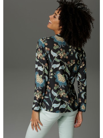 Aniston Blouse zwart/lichtblauw