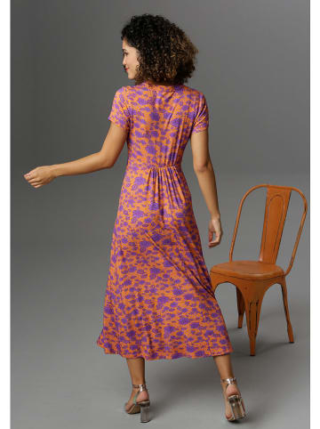 Aniston Jurk oranje/paars