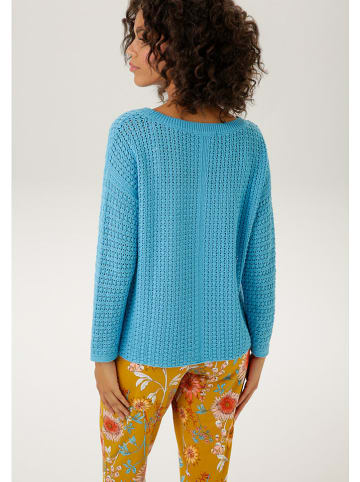 Aniston Pullover in Hellblau