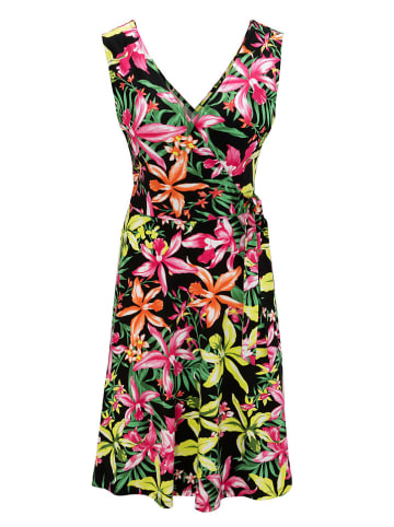 Aniston Kleid in Schwarz/ Pink/ Grün
