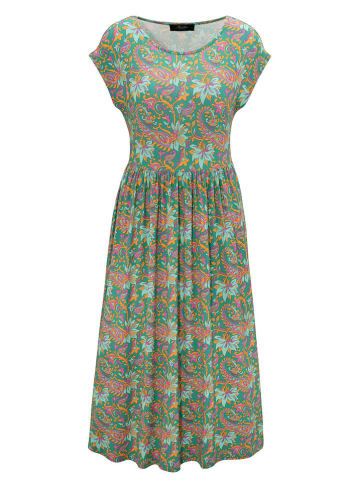 Aniston Jurk groen/oranje/turquoise
