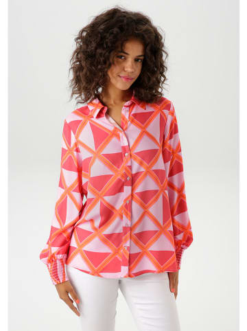Aniston Bluse in Rosa/ Rot/ Orange
