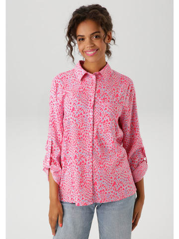 Aniston Blouse roze/lichtblauw