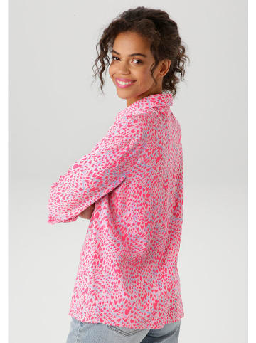 Aniston Blouse roze/lichtblauw