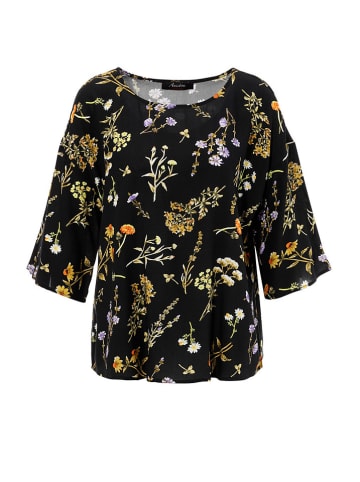 Aniston Bluse in Schwarz/ Gelb