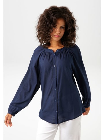 Aniston Bluse in Dunkelblau