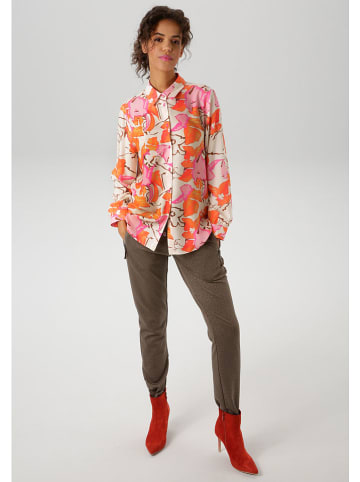 Aniston Blouse crème/oranje