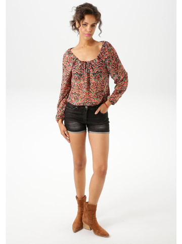 Aniston Blouse lichtroze/mintgroen/zwart