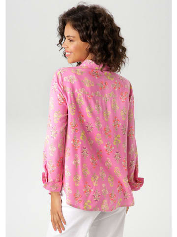 Aniston Hemd in Rosa/ Gelb
