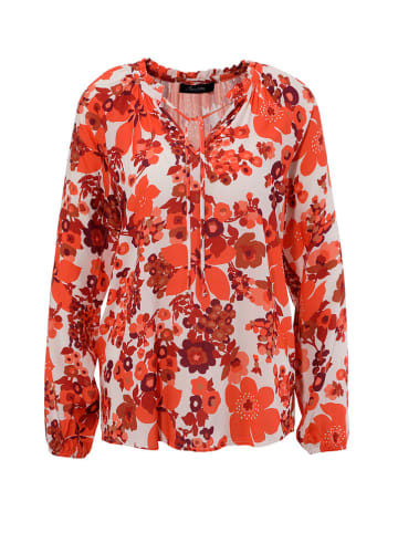 Aniston Bluse in Weiß/ Orange