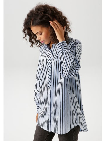 Aniston Blouse lichtblauw/zwart