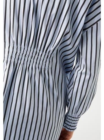 Aniston Hemd in Hellblau/ Schwarz