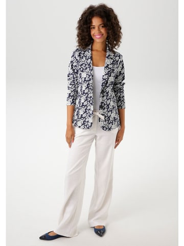 Aniston Blazer donkerblauw/wit