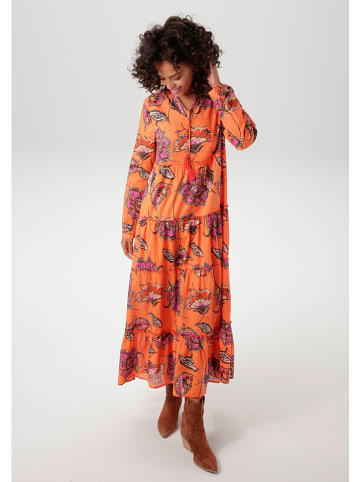Aniston Jurk oranje/roze