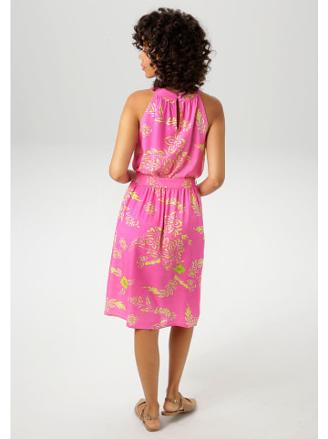 Aniston Kleid in Rosa/ Gelb