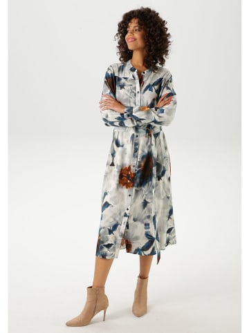 Aniston Jurk lichtgrijs/blauw