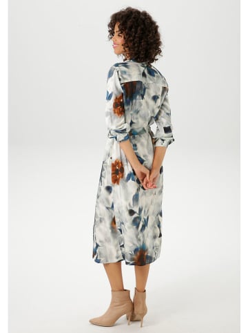 Aniston Jurk lichtgrijs/blauw