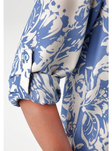 Aniston Kleid in Hellblau/ Weiß