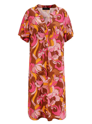 Aniston Kleid in Braun/ Pink